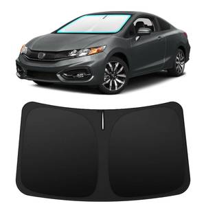 lot 20336 image: INSAUTO Custom Fit Windshield Sun Shade for Honda Civic 2012-2015