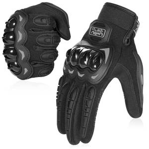 lot 20357 image: COFIT Motorcycle Gloves for Men and Women, Full Finger Touchscreen Motorbike Gloves for BMX ATV MTB Riding, Road Racing, Cycling, Climbing, Motocross - Black M