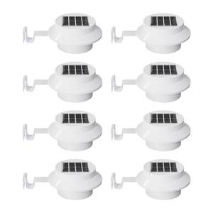 lot 35800 image: FALOVE 8 Pack Solar Powered Gutter Mounted Lights