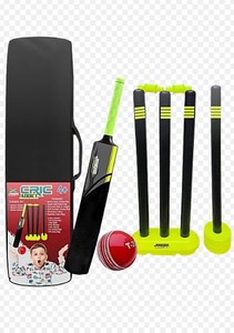 lot 17506 image: Jaspo Cricket Set with Bat Ball Stumps Bails Stands Carry Bag