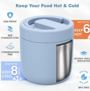 lot 17533 image: Vacuum Insulated Food Jar SUS304 Stainless Steel
