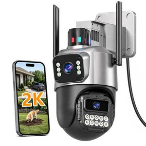 lot 1764 image: GUOANVISION 6MP Dual Lens Security Camera Outdoor for Home, 5G2.4G WiFi