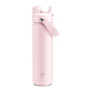 lot 2089 image: ENCOOL Insulated Water Bottle with Straw Stainless Steel Water Bottle, Leak-Proof, BPA-Free, Double Wall Vacuum Keeps Cold for 24 Hours for Sports, Travel, School (26 oz, Cotton Candy)