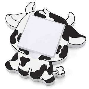 lot 2126 image: Brightrow Cow Sticky Note Holder Large Wood, Western Office Decor