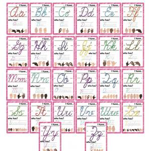 lot 2174 image: ASL Abcs Flash Cards for Toddlers, 36 Sign Language with Cursive,Numbers Montessori ASL Bundle I Have... Who has Game for Homeschool Supplies,ELsESOLsENLs, DeafHard of Hearing Students