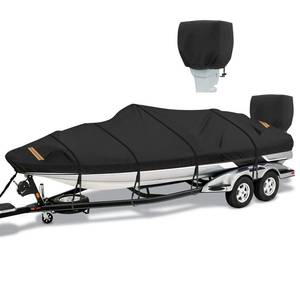 lot 7816 image: 1200D Boat Cover 17-19ft V-Hull Bass Boat