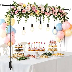 lot 7821 image: Adjustable Over-the-Table Balloon Arch Stand with Clamps