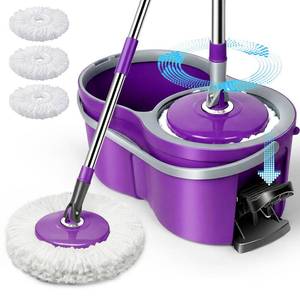 lot 7829 image: Masthome Spin Mop and Bucket Set with Wringer