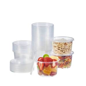 lot 7840 image: FULING Plastic Deli Food Storage Containers 16 oz. 50-Set