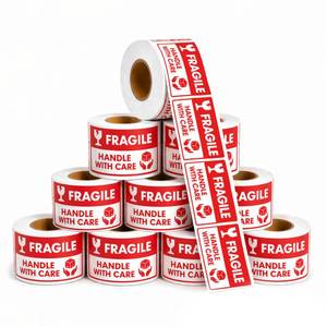 lot 7846 image: Aegis Adhesives Fragile Shipping Stickers 2 X 3 (5000)