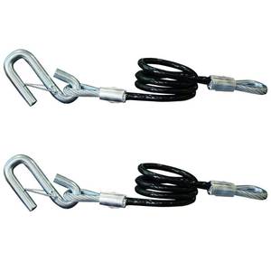lot 8139 image: DLFZWB Trailer Safety Cables 44-Inch 3500 lbs