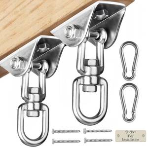 lot 8140 image: Aisto Swing Hangers 1000 LB Capacity 360 Swivel Stainless Steel