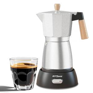 lot 8147 image: KITfanz Electric Espresso Coffee Maker, 3 or 6 Cup