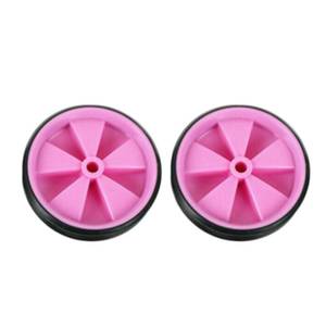 lot 8154 image: SYCOOVEN Bicycle Training Wheels Pair 11cm Pink