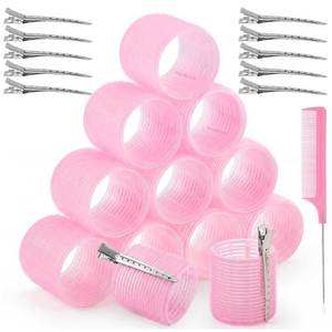 lot 8179 image: Needbrock 12-Piece 60mm Jumbo Hair Rollers Set