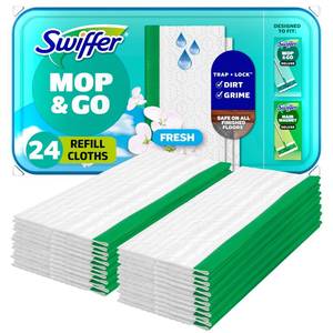 lot 8198 image: Swiffer Sweep  Mop Wet Pads Refill, 24ct