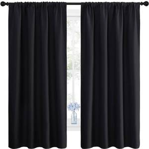 lot 8205 image: Nicetown Blackout Curtain Panels 42 x 63 2-Pack