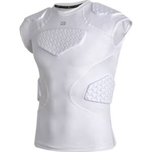 lot 8214 image: COOLOMG Youth Football Padded Chest Protector Shirt