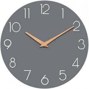 lot 8221 image: 8 Inch Battery Operated Wall Clock, Silent