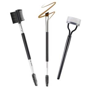 lot 8237 image: Qiipii 3-Piece Makeup Brush Set for Brows and Lashes