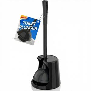 lot 8240 image: LOVLOY Toilet Plunger with Holder 5.3-Inch