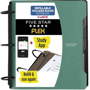 lot 8243 image: Five Star Flex Refillable Notebook College Ruled 300