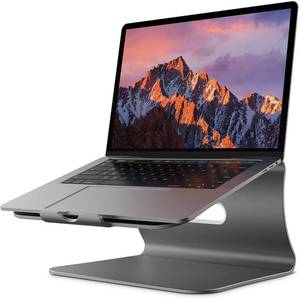 lot 9901 image: Bestand Laptop Stand Aluminum Cooling Computer Stand Holder for Apple MacBook Air Pro 11-16 Laptops (Gray)