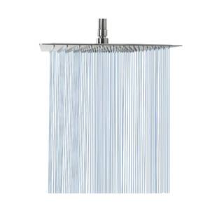 lot 9921 image: NearMoon Rain Shower Head, High Flow Stainless Steel Square Rainfall Shower, Waterfall Bath Shower Body Covering, Ceiling or Wall Mount (12 Inch, Brushed Nickel)