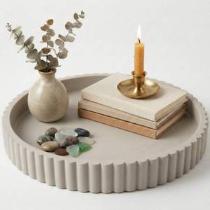 lot 9937 image: OAKOA Decorative Trays for Home Decor - Coffee Table Centerpiece Tray