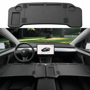 lot 9976 image: Ronsoile Car Desk for Tesla Model 3 Y, Foldable Tesla Desk for Laptop, Car Table Tray for Tesla Passenger Seat, Tesla Table Travel Tray for Kids, Food & Tablets, Tesla Tray Long Trip Essentials