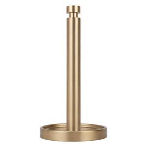 lot 9978 image: Ivilon Countertop Paper Towel Stand - Steady and Easy Tear - Fits All Paper Towel Rolls - Warm Gold