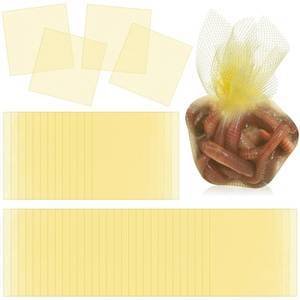 lot 10334 image: Woanger 100 Pcs Spawn Netting 3 x 3 Inch Fishing Bait Mesh Chartreuse