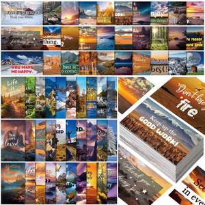 lot 10336 image: Jinei 300 Motivational Affirmation Cards Mini Quotes Gifts,Scenery Style