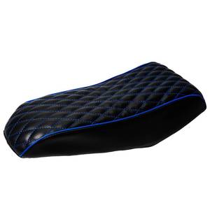 lot 10366 image: JMCHstore Blue Diamond Stitch Retro Seat Cover for Coleman CC100X Mini Bike 98cc Hisun 100CC Kids Trail Bike Cushion Replacement Parts