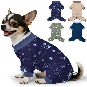 lot 10382 image: Bienbee Dog Pajamas, 4 Pack Adjustable Onesies for Small to Large Dogs XS