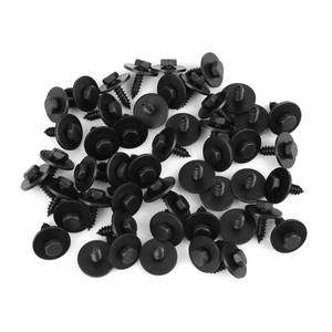 lot 10390 image: uxcell 50pcs Black Car Screw Bolt Retainer Liner Under Cover Screw for BMW 07147129160