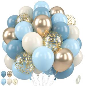 lot 10396 image: Paready Blue Balloons, Dusty Blue for Baby Shower and Boys Birthday 50 Pcs