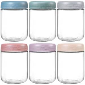 lot 11477 image: NETANY 6-Pack 16 oz Glass Food Storage Containers