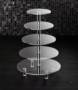 lot 11527 image: Hayley Cherie 5-Tier Acrylic Cupcake Stand