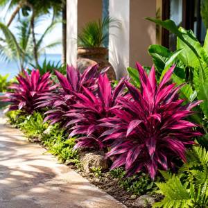 lot 11547 image: Waydress 6-Piece Artificial Tropical Plants UV Resistant