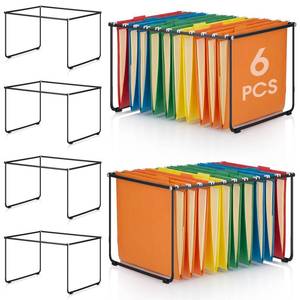 lot 11551 image: YooNotee Hanging File Folder Frame 6-Piece Set