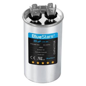 lot 12033 image: BlueStars 20 �F 370440V Motor Run Capacitor CBB65