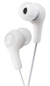 lot 12036 image: JVC Gumy In-Ear Earbud Headphones HAFX7W White