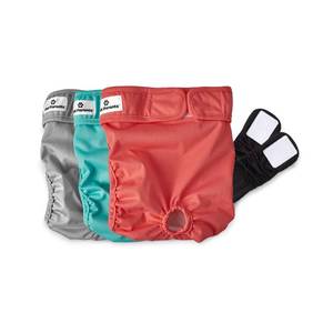lot 12039 image: Pet Parents Washable Dog Diapers 3-Pack Large