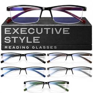 lot 12041 image: Gaoye 6 Pack Reading Glasses 2.25 Executive Style
