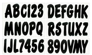 lot 12079 image: Hardline Products Boat Registration Numbers & Letters Kit, 3-Inch