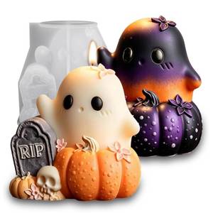 lot 12083 image: Wehous Halloween Resin Molds Silicone Ghost Pumpkin