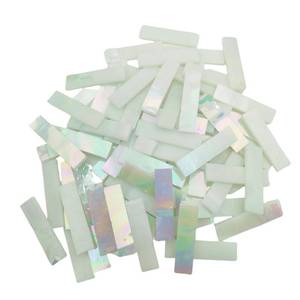 lot 12099 image: BTMIEY Iridescent Glass Mosaic Tiles Strip 70pc