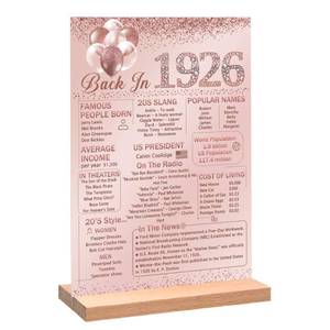 lot 12103 image: 1926 Acrylic Table Sign with Wooden Stand