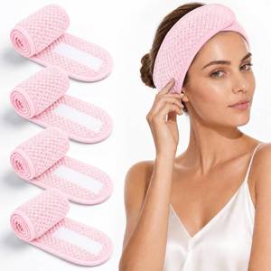 lot 12449 image: AliLeader Spa Headband, Pink, 4 Pack